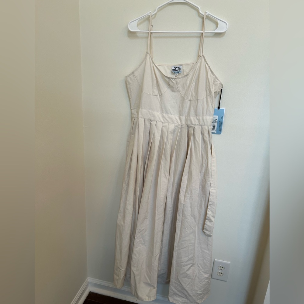Future collective x Reese Blutstein dress with belt, pockets and bustier detail
